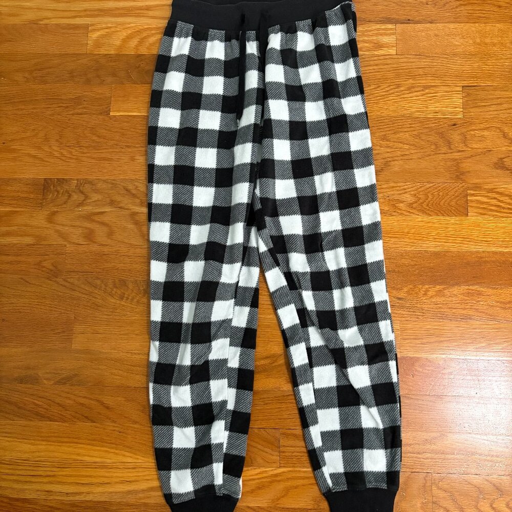 Black & White Plaid PJ Pants